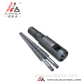 bimetallic nitride chrome conical twin screw for extruder manufacturing line accessories/spare parts for the extrusion machine